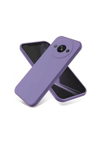 Xiaomi Redmi A3 4g Kılıf First Silikon - Lila 0.2M-Çok Renkli