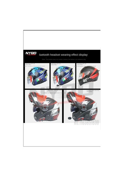 X63 Motosiklet Kask Kulaklık Intercom Işıklı Motorsiklet Interkom 5.3