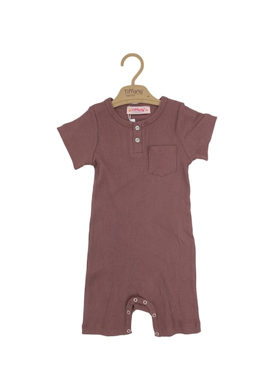 Tiffany Baby & Kids Tiffany Baby Organik Theme Cepli Kısa Rompy 88026 Kiremit