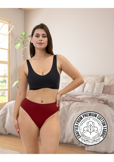 Alya Underwear Kadın Külot Yüksek Bel Tanga, Toparlayıcı - 2 Siyah, 1 Beyaz, 2 Ten S, M, L, Xl, 2xl - 5 Adet Çok Renkli P24