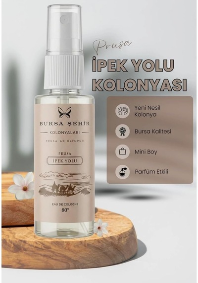 Bursa Şehir Kolonyaları Prusa İpek Yolu Eau De Cologne 80 , 45 Ml