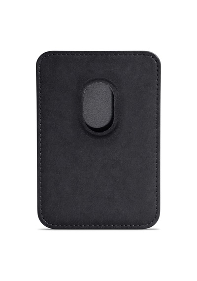 Lunex Premium Süet Magsafe Kartlık Midnight Black Apple Uyumlu iPhone 13 Mini Midnight Black