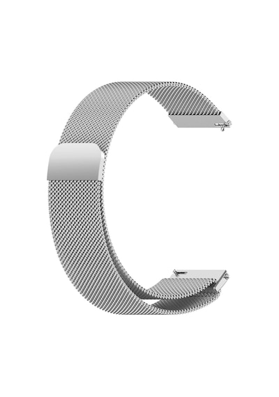Caseonn Samsung Galaxy Uyumlu Watch 5 40mm Kordon Manyetik Metal Hasır Kayış Gümüş