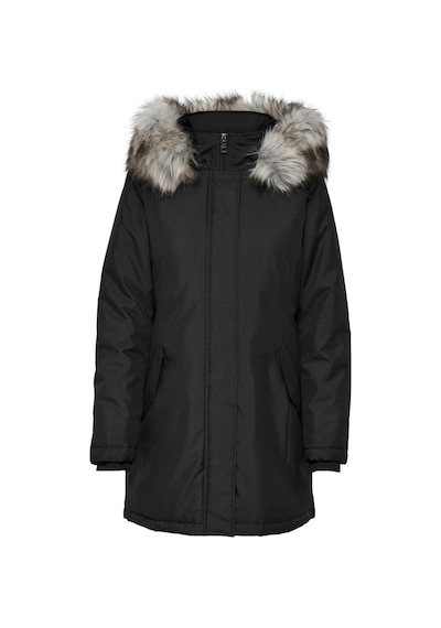 Only Bayan Uzun Mont Kapüşonlu Parka 15300633 Siyah