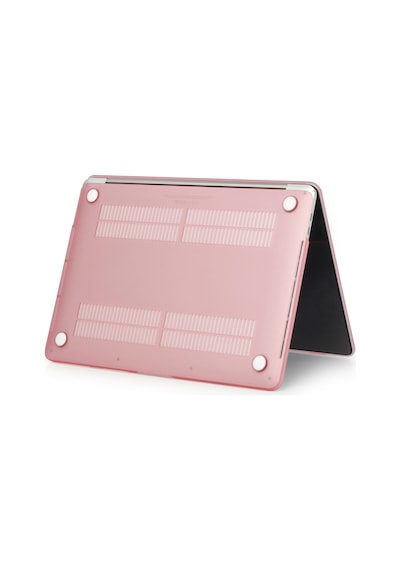 Arabulalaca Apple Uyumlu MacBook Air 13" A1932 Mat Doku Hardcase Kılıf Pembe