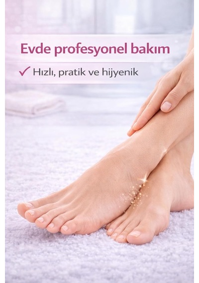 Şarjlı Ayak Törpüsü Pedikür Ayak Bakım Aleti Ayak Tabanı Bakım Törpüsü Topuk Nasır Temizleme
