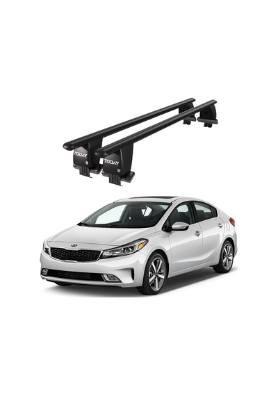 Royal Kia Forte Iı 2014 - 2018 Uyumlu Siyah Kilitli Ara Atkı Port Bagaj Tavan Barı