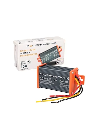 Sh Powermaster Pm-27380 24v Dc 12v Dc 10 Amper Oto Konvertör Najmaddin
