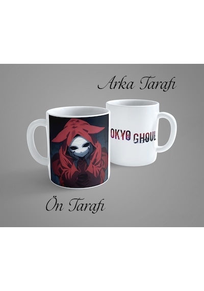 Tokyo Ghoul Eto Yoshimura Porselen Kupa Bardak Beyaz