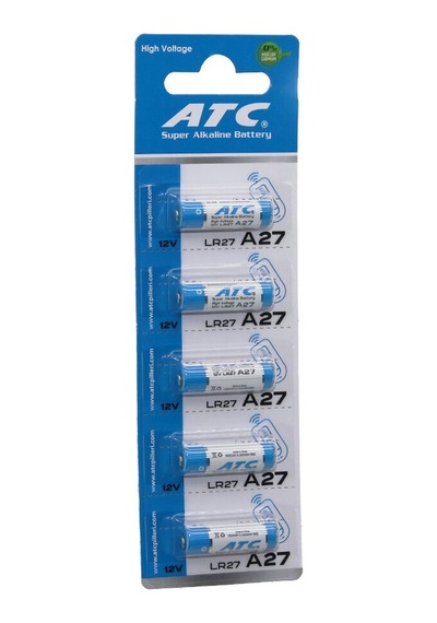 Atc Super Alkaline Battery Araç Ve Oto 12v Lr27 5'li Kart A27 - 27a Kumanda Pili