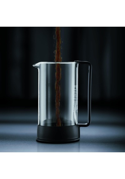 Brazıl Kahve Demleme Aparatı French Press Sistemi, Sabit Paslanmaz Çelik Filtre, 0,35 Litre Siyah Diğer