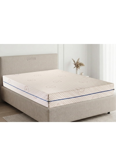 Cotton Premium Fermuarlı Yatak Kılıfı 140x190 Koruyucusu %100 Pamuklu Kılıf Kapitone Çift Kişilik Çift Kişilik Beyaz 140 x 190