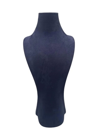 Yerli Üretim Adonis Model Sardunya Kumaş Lacivert Renk Boy 38cm Kolye Takı Sergileme Mankeni Çok Renkli