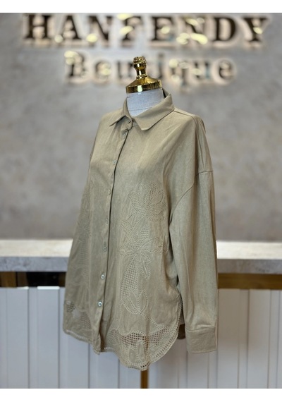 Ghisa Gh-4711g4471-c Camel Renk Gömlek Çok Renkli