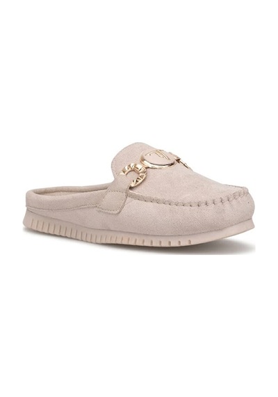 Elit Asılg9066 Kadın Düz Terlik Bej