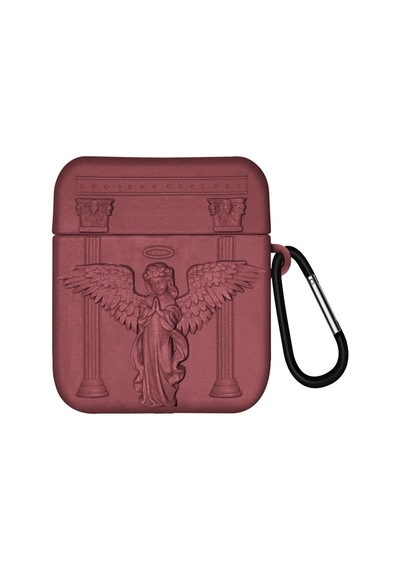 Caseonn Kılıf Antik Melek Bordo Bordo Apple Airpods 1/2.nesil İle Uyumlu