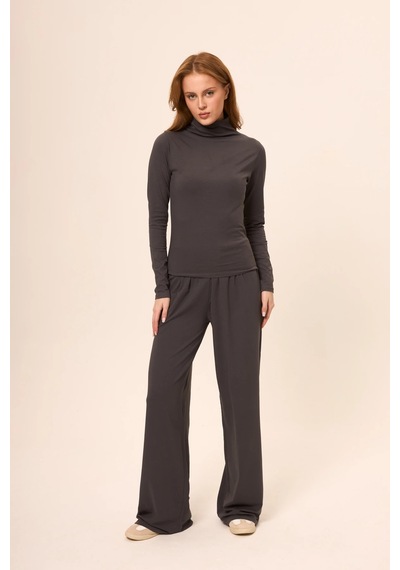 Zoor Ultra Soft Penye Modal Pantolon Füme