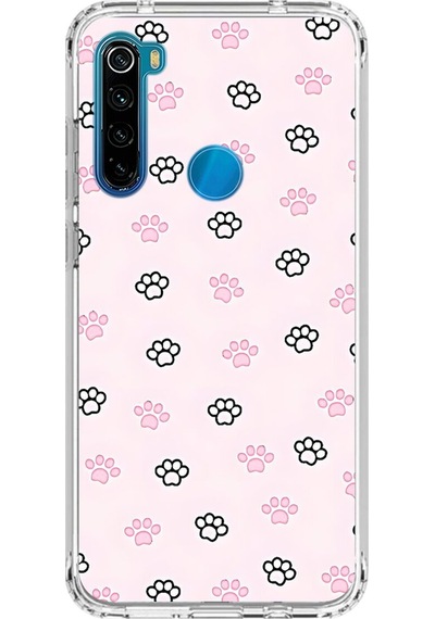 Xiaomi Redmi Note 8 Uyumlu Şeffaf Kılıf Minies 3 Tasarımlı