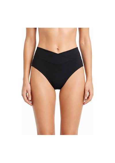 Loya Kadın Siyah V Yüksek Bel Tek Alt Bikini