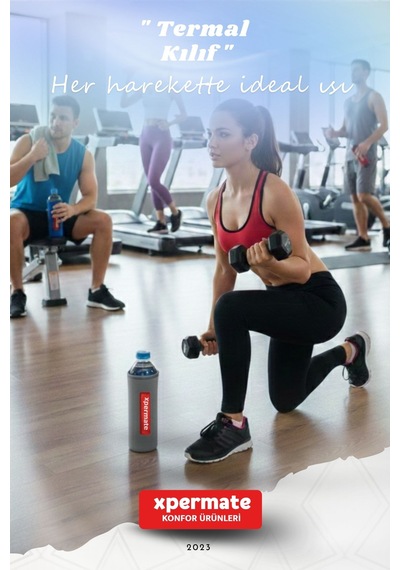 Xpermate Termal İçecek Kılıfı Sıcak & Soğuk Tutan Su Termal Kılıf 1,5l Gri
