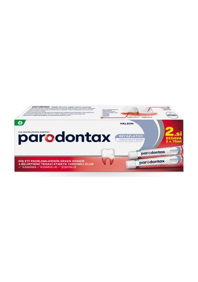 Parodontax Beyazlatıcı Diş Macunu 2 X 75 Ml - 8 Adet Tarı