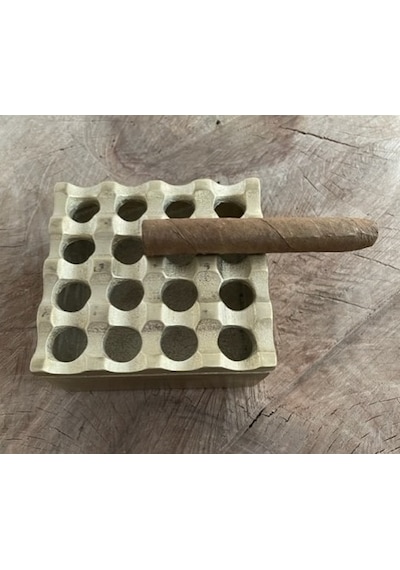 Antik Pirinç Sarı Küllük Puro Küllüğü Siğara Küllük 11 11cm