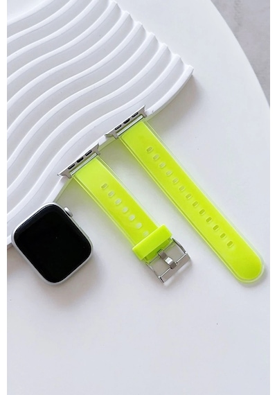 Movenchy Watch 38mm Jelly Silikon Kordon Semeglbl - 39 - Yeşil
