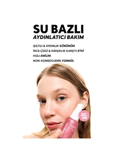 Kırışıklık Karşıtı Peptit Serum Aydınlatıcı Niacinamide Hyaluronik Asit Tüm Cilt Tipleri
