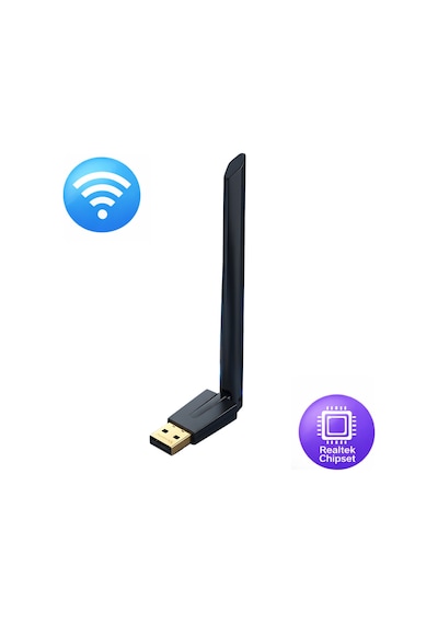 Wifi Adaptör 150 Mbps Antenli 802.11n Versatile Usb Kablosuz Alıcı Windows 10/11 Uyumlu