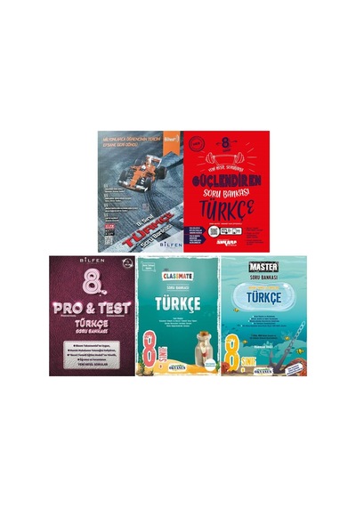 8.sınıf 2024-2025 Türkçe 5 Kitap Set