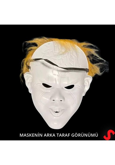 Stephan King's Korkutucu Pelüş Saçlı Maske - 27cm X 21cm