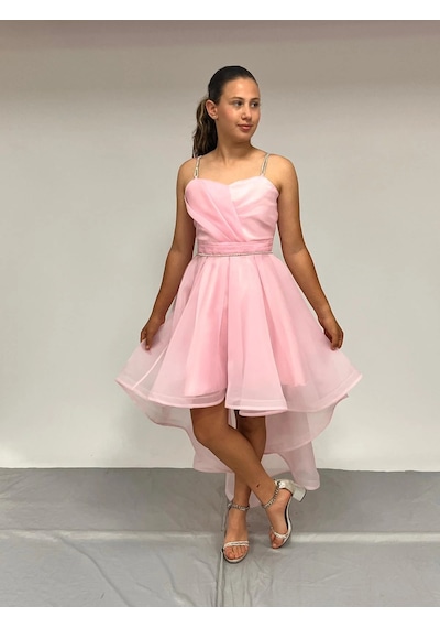 Butikhappykids Kız Çocuk Abiye Pembe Taş Kordon Askılı Kalp Yaka Kuyruklu Şifon Abiye Elbise 10-15 Yaş Pembe Butikhappykids Kız Çocuk Abiye Pembe Taş Kordon Askılı Kalp Yaka Kuyruklu Şifon Abiye Elbise 10-15 Yaş Pembe