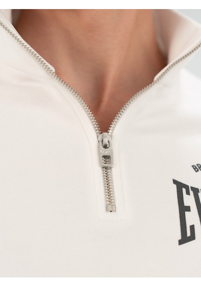 Everlast Bronx Nyc Half Zip Regular Beyaz Erkek Sweatshirt Beyaz