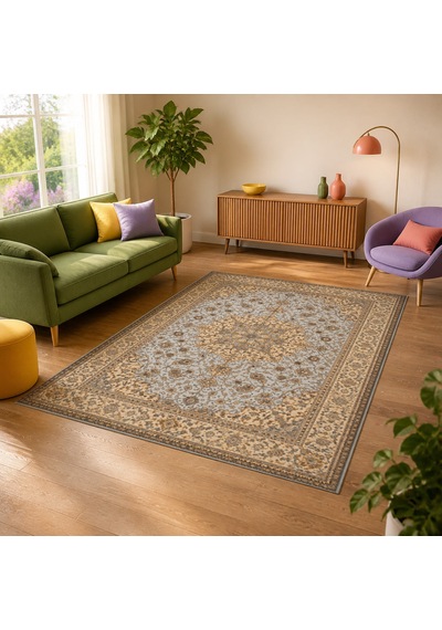 Kartela Halı Aro Halı Jüt Taban Dokuma Halı Açık Gri - 200 X 300 Cm