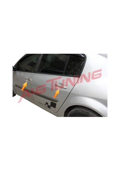 Renault Megane 2 Sedan Krom Kapı Kolu 2004-2010 Paslanmaz Çelik N11.882