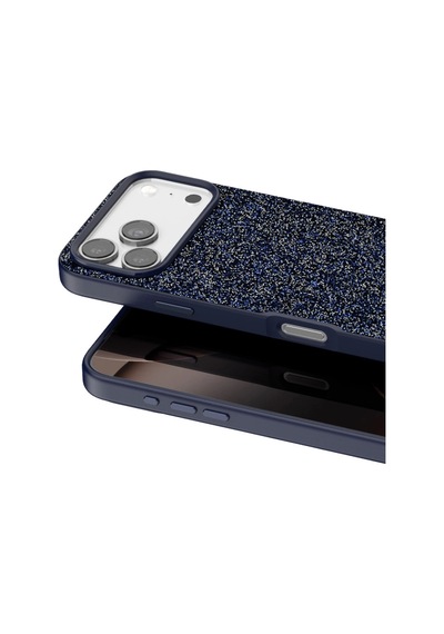 Onegif Apple İphone 17 Pro Bright Simli Kapak - Mavi - Mavi