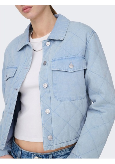 Only Mist Quilt Kadın Mavi Ceket 15361376-tds Mavi