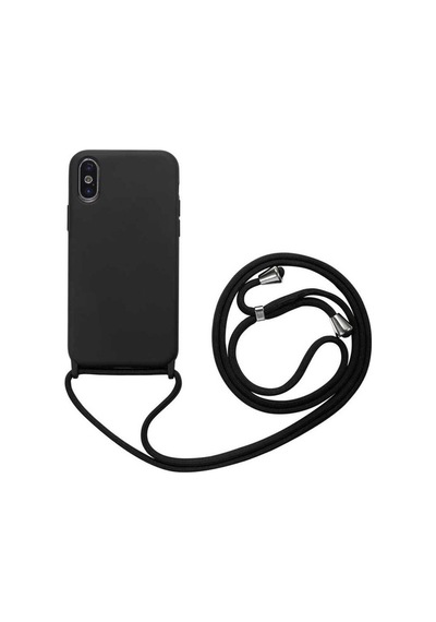 Apple Uyumlu iPhone Xs 5.8 Kılıf Zore Ropi Kapak Siyah
