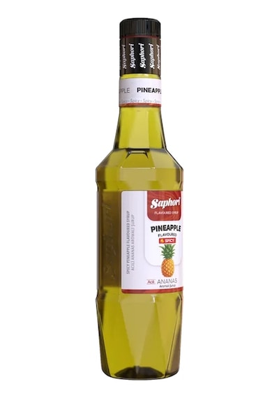 Saphori Acılı Ananas Kokteyl Şurubu Acılı Ananas Şurubu 700 Ml