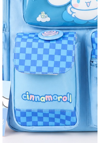 X Dekomus Lisanslı Cinnamoroll Yeni Sezon Blue Cloud Collection Büyük Boy Okul Çantası Açık Gri