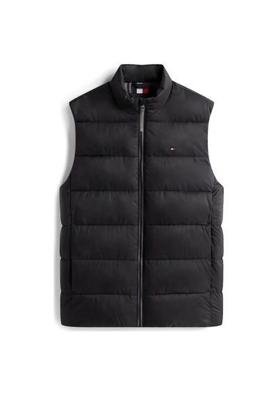 Tommy Hilfiger Erkek Marka Logolu Kapitone Regular Fit Kalıp Siyah Yelek Mw0mw41981 Bds