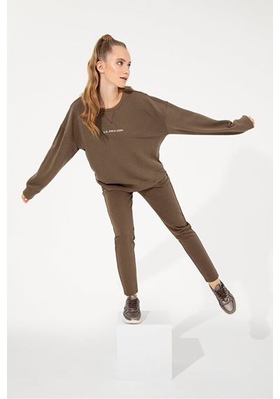 U.S. Polo Assn. Kadın Sweatshirt Kahverengi