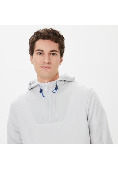 Nautica Nautıca Erkek Gri Standart Fıt Kapüşonlu Sweatshırt Düz K37194t Gri