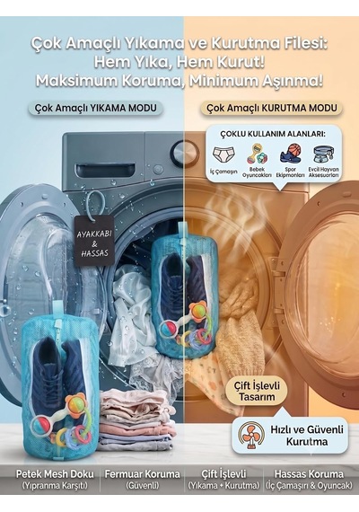 2'si Bir Arada Yıkama Ve Kurutma Filesi, Xl Büyük Boy Çamaşır Yıkama Çantası, Yıkama Filesi, Yıkama Esnasında Açılmayan Fermuar, Yırtılmaz Ve Dayanıklı Kalın Petek Mesh Dokulu Kumaş, Yıkama Torbası Mavi/ Beyaz 2'si Bir Arada Yıkama Ve Kurutma Filesi, Xl Büyük Boy Çamaşır Yıkama Çantası, Yıkama Filesi, Yıkama Esnasında Açılmayan Fermuar, Yırtılmaz Ve Dayanıklı Kalın Petek Mesh Dokulu Kumaş, Yıkama Torbası Mavi/ Beyaz