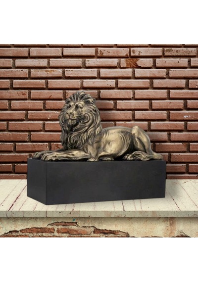 Veronese Koleksiyon Uzanmış Muhafiz Aslan Figür 17x22cm