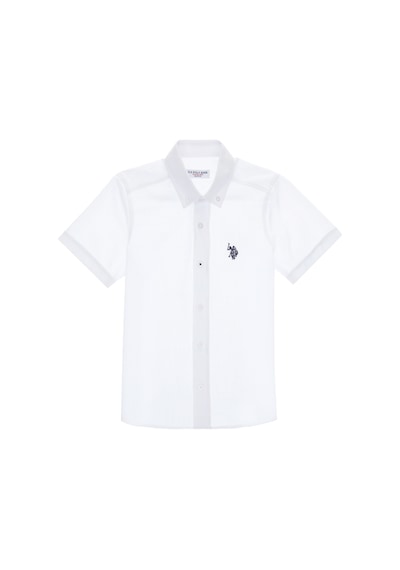 U.s. Polo Assn. Erkek Çocuk Beyaz Gömlek Kısa Kollu 50306567-vr013 Beyaz