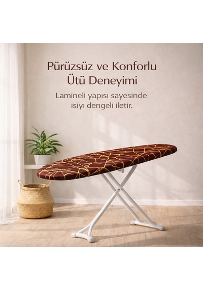 Ütü Masası Kılıfı Bezi 55x140 Kahverengi