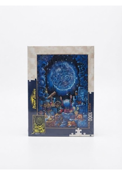 1000 Parça Neon Series Gece Temalı Puzzle - Astronomi Temalı Karanlıkta Parlayan Yapboz