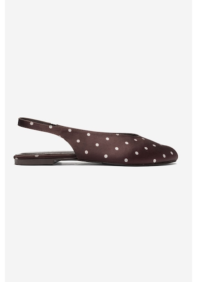 Luvi Shoes Serına Kahverengi Beyaz Puantiyeli Kadın Sandalet