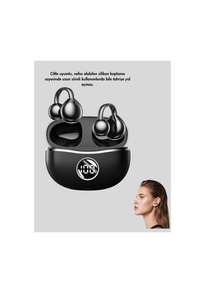 Açık Kulak Tasarımlı Bluetooth 5.4 Kablosuz Kulaklık Uzun Pil Ömrü - Karbul3805-8406 Renkli